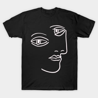 Minimal Face Painting T-Shirt